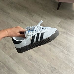 Adidas Sambarose white black gum